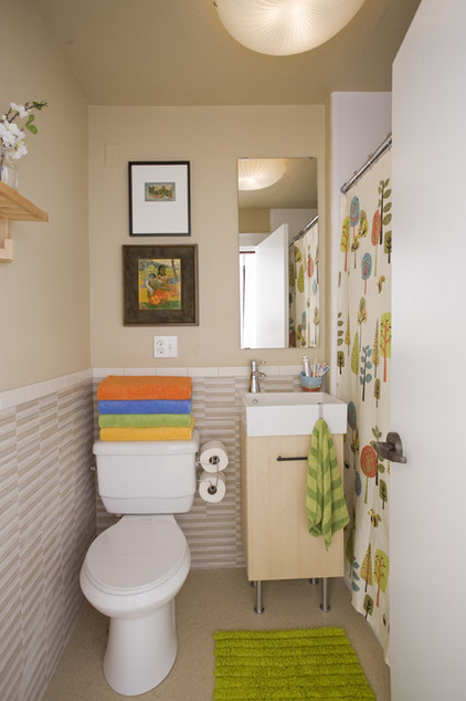 ایده های زیبا برای طراحی حمام و سرویس بهداشتی های کوچک