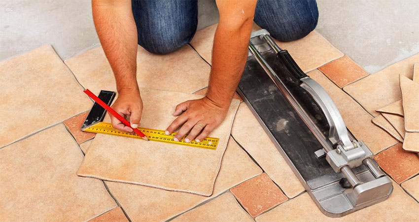 ابزار آلات مورد نیاز برای کاشی کاری کف