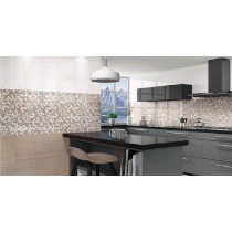 لیلیوم Liliyom - کاشی لیلیوم کرم مدل کار شده - کاشی زرین خراسان  ZARRIN tile