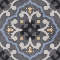 سیپریانو Cipriano - سرامیک سیپریانو طوسی تیره دکور B مات 15x15 - سرامیک جگوار Jaguar