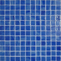 کاشی استخری شیشه ای 4032 آبی تیره - زمرد گلس تایل Zomorod Glass Tile