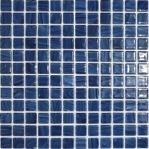 کاشی استخری شیشه ای 4080 سرمه ای - زمرد گلس تایل Zomorod Glass Tile