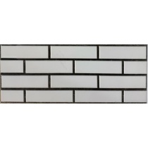 سرامیک آجرنما سفید بند مشکی رستیک 30X80 - کاشی صدیق سرام آباده SEDIGH CERAM