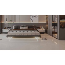  Amani Marble Light Gray - سرامیک امانی ماربل طوسی روشن پولیش مدل کارشده 100x100 - سرامیک راک