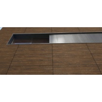  3571 Amber Walnut - سرامیک آمبر گردویی مات مدل کارشده 40x160 - کاشی میلان
