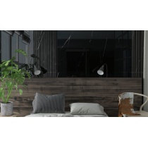 آمور Amor - سرامیک اسلب آمور مشکی پولیش مدل کارشده 80X160 - هرمس سرام نوین