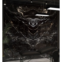 آندرومدا Andromeda - سرامیک اسلب بوک مچ مشکی آندرومدا پولیش مدل کارشده 120x240- کاشی هرمس سرام نوین
