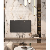 بلازا Bellazza - سرامیک اسلب بوک مچ بلازا بژ پولیش مدل کارشده 120x240- کاشی هرمس سرام نوین