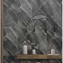 کنیون Canyon - سرامیک کنیون مشکی پولیش مدل کارشده 60x120 - کاشی الوند