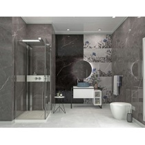 هایوید Hayvid - سرامیک هایوید طوسی پولیش مدل کارشده 60x120 - کاشی عقیق