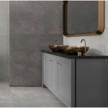 کایا Kaya - سرامیک کایا طوسی روشن مات مدل کارشده 60x120 - کاشی الوند