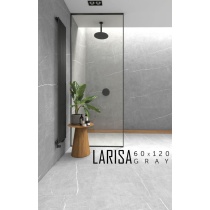 لاریسا Larisa - سرامیک لاریسا طوسی مات مدل کارشده 60x120 - کاشی سرام نگار Ceram Negar