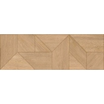 کاملیا وود Camella wood Relief Art - سرامیک کاملیا وود ریلایف لایت براون 40x120 - کرابن سرامیک تبریز