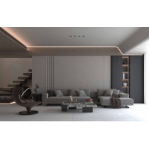 Amani Marble Gray - سرامیک آمانی ماربل طوسی روشن مات مدل کارشده 80x80 - سرامیک راک
