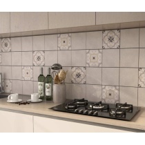 سیپریانو Cipriano - سرامیک سیپریانو طوسی روشن مات مدل کارشده 15x15 - سرامیک جگوار Jaguar