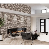 آجرنما - سرامیک طوسی تیره مدل کارشده 40x120 -کاشی درنیک Dornik Tile