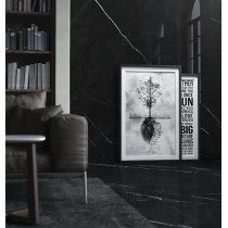 موراکو Moraco - سرامیک اسلب موراکو مشکی پولیش مدل کارشده 120x270- اسلب کلکسیون Slab Collection