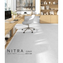 نیترا Nitra - سرامیک نیترا طوسی مات مدل کارشده 100x100 - کاشی سرام نگار Ceram Negar