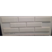 سالید Salid - سرامیک سالید سفید براق 10x30 - کاشی فخار