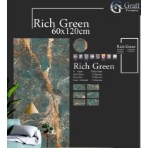 Rich Green 2023 - کاشی ریچ سبز پولیش 120*60 - گراف سرامیک Graff Ceramic