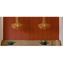 سرامیک رترو قرمز 1318 مدل کار شده 7x29 - کاشی مرجان