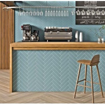 Retro 1313 - سرامیک رترو آبی مدل کار شده 7x29 - کاشی مرجان