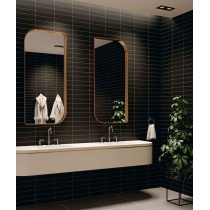 رترو میدنایت Retro Midenight 1315 - سرامیک رترو مشکی مدل کار شده 7x29 - کاشی مرجان