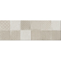 کاشی شطرنجی طرحدار کرمی SWDR-216 کاشی سمنان