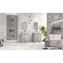 ورتو Vertu - سرامیک ورتو کرم روشن مات مدل کارشده 60x120 - کاشی سرام نگار Ceram Negar
