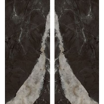 ویردیان Virdian - سرامیک اسلب بوک مچ ویردیان مشکی آنترازیت پولیش 120x240- کاشی هرمس سرام نوین