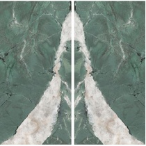 ویردیان Virdian - سرامیک اسلب بوک مچ ویردیان سبز پولیش 120x240- کاشی هرمس سرام نوین