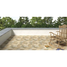 میکس استون بژ - مدل کارشده - شرکت کاشی گلدیس GOLDIS TILE