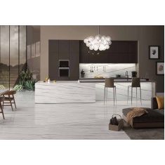 باربارا Barbara - سرامیک اسلب باربارا سفید مدل کار شده - اسلب هرمس تبریز