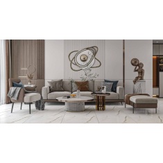 Calacatta Africa - سرامیک کلکته آفریقا پولیش مدل کارشده 80x80 - سرامیک راک