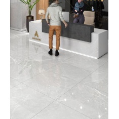 کاردوسو Cardoso - سرامیک کاردوسو طوسی روشن نانو پولیش مدل کارشده 80x80 - اسلب آبادیس