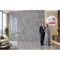 سرامیک اسلب سلتا طوسی تیره مدل کار شده 120x280 - اسپینا اسلب Spina Slab