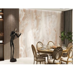 سرامیک اسلب اورتون بژ روشن پولیش مدل کار شده 120x280 - اسپینا اسلب Spina Slab