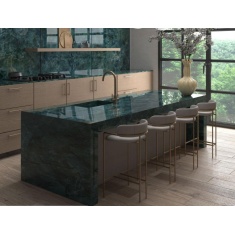 جم استون Gem Stone - سرامیک اسلب جم استون سبز پولیش مدل کارشده 120x270- کاشی هرمس سرام نوین