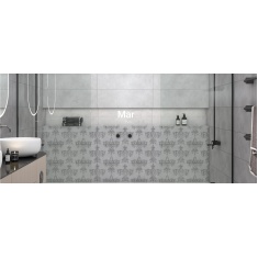 مارا Mara - سرامیک مارا طوسی روشن مات مدل کارشده 30x90 - کاشی فخار