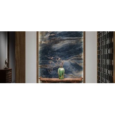 مارین 8240 Marine - سرامیک مارین آبی پولیش مدل کار شده - کاشی مرجان