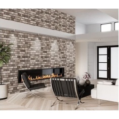 آجرنما - سرامیک طوسی تیره مدل کارشده 40x120 -کاشی درنیک Dornik Tile