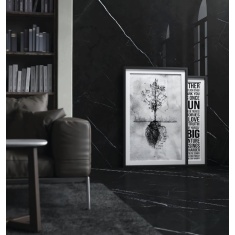 موراکو Moraco - سرامیک اسلب موراکو مشکی پولیش مدل کارشده 120x270- اسلب کلکسیون Slab Collection