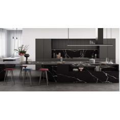 نرو Nero - سرامیک اسلب نرو مشکی مدل کار شده 3D Fit Matt 120x280 - اسلب هرمس تبریز