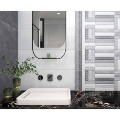 اوریا Oria - سرامیک اوریا طوسی روشن مات مدل کارشده 30x90 - کاشی الوند Alvand Tile