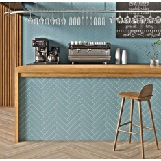 Retro 1313 - سرامیک رترو آبی مدل کار شده 7x29 - کاشی مرجان