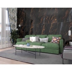 7891 River Black - سرامیک ریور بلک پولیش مدل کارشده 80x160 - کاشی میلان