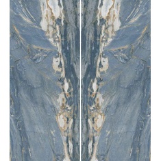 ST-040 - سرامیک اسلب بوک مچ ST040 آبی 120x280 3D Fit Matt - مگاکر Megaker