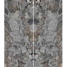 ST-004 - سرامیک اسلب بوک مچ ST004 طوسی پولیش 120x280 - مگاکر Megaker