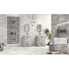 ورتو Vertu - سرامیک ورتو کرم روشن مات مدل کارشده 60x120 - کاشی سرام نگار Ceram Negar