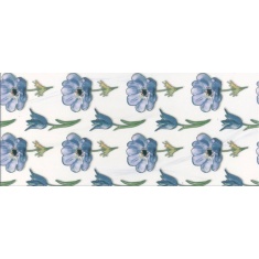 کاشی رایت گل آبی ZD-168 سایز 3060 کاشی سمنان